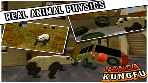 【免費遊戲App】Panda Kung Fu ( 3D Angry Animal Simulator Game )-APP點子