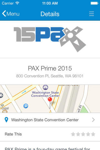 PAX Prime 2015 Mobile App screenshot 2