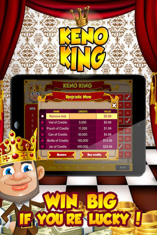 Keno King - Royal Power Card Bonus Bonanza, FREE GAME screenshot 4