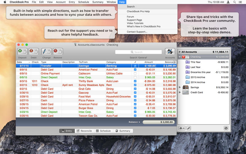 CheckBook Pro for Mac 2.7.27 破解版 个人理财管理工具