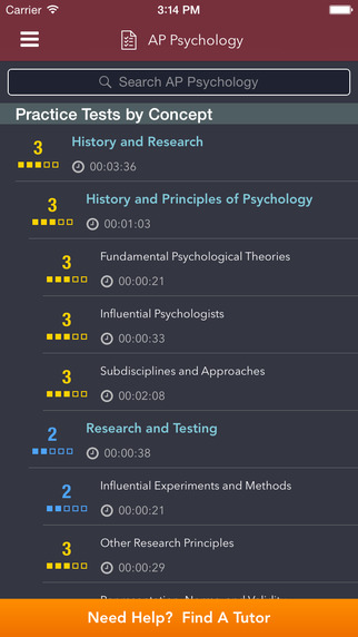 【免費教育App】AP Psychology: Practice Tests and Flashcards-APP點子