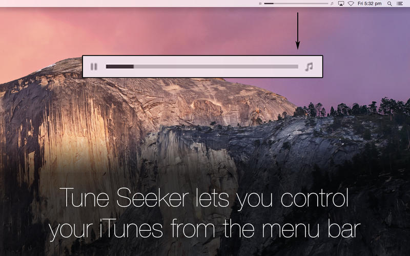 Tune Seeker - 在菜单栏上控制 iTunes 播放进度[OS X]丨反斗限免