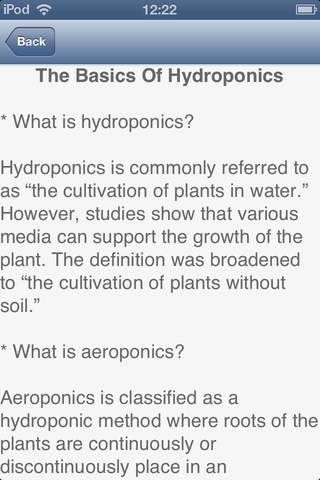 Hydroponic Systems - Gardening & the Indoor Garden screenshot 4