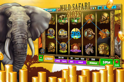 Slots Machine - Wild Safari HD screenshot 2