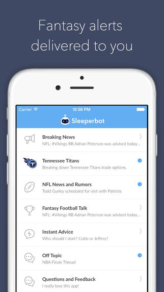 【免費運動App】Sleeperbot - Fantasy Football Messenger-APP點子