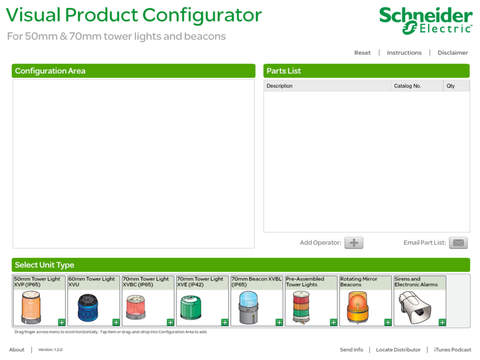 Tower Lights Visual Product Configurator