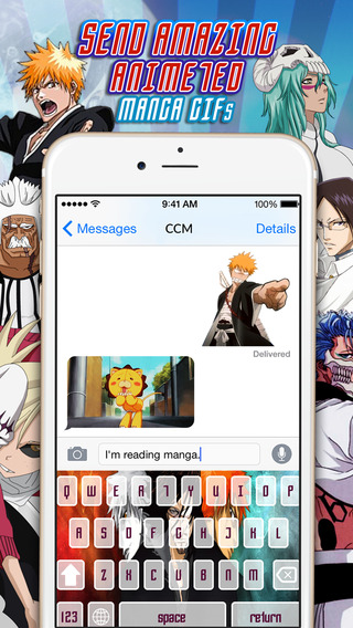 KeyCCMGifs – Cartoon Manga Anime : Gifs Animated Stickers and Emoji For Bleach Edition