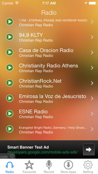 Christian Rap Music Radio Recorder