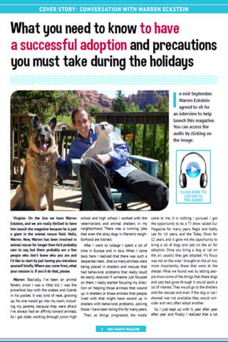 Скриншот из Dog Fanatic Magazine -  All About Dog Nutrition, Training, and Health