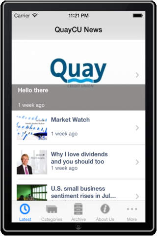 QuayCU News screenshot 2