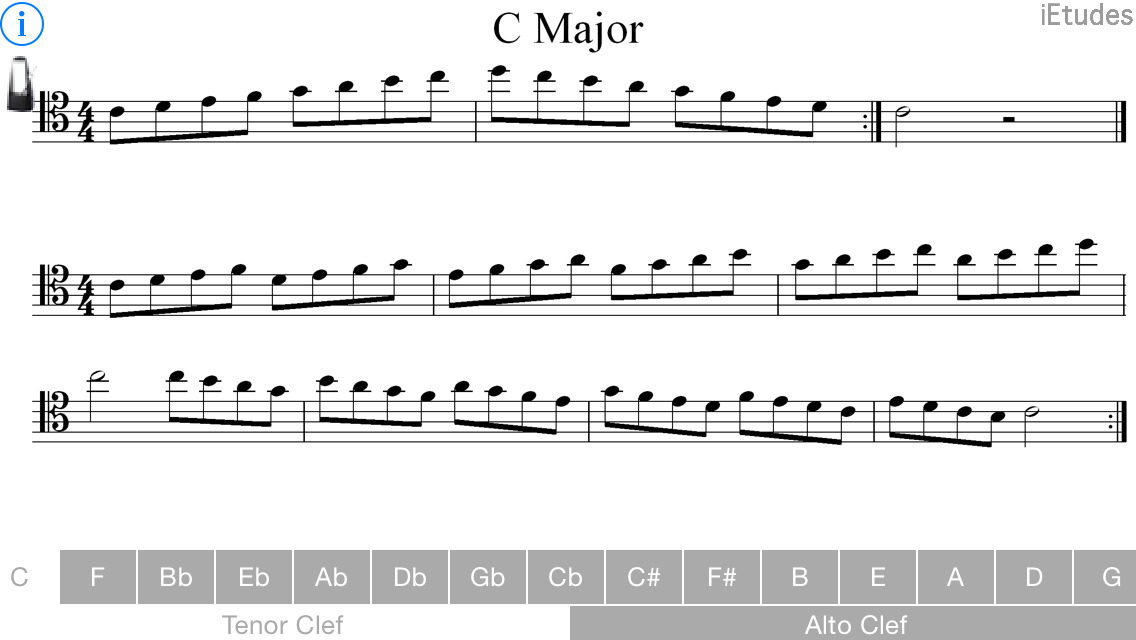 App Shopper Major Scales Alto and Tenor Clef (Music)