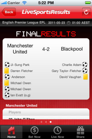Live Sports Results screenshot 3