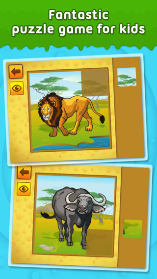 African Savanna: Wild Animals 2 - puzzle game for little girls boys and preschool kids - Free