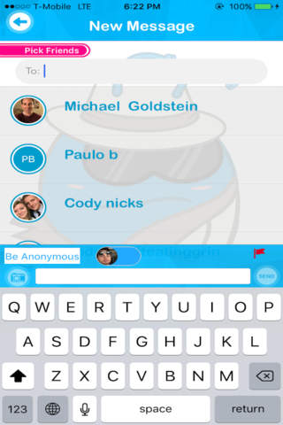 Sneakster - Friend Based Anonymous Chat App screenshot 2