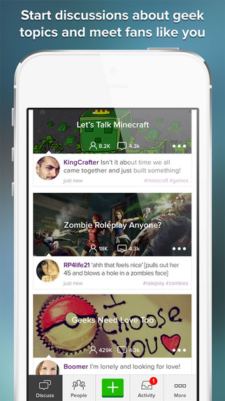 【免費社交App】Geeking - Chat, Roleplay, Fan Fiction. Geek Out with Friends-APP點子