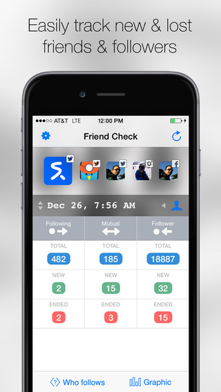 Friend Check - Ultimate social network manager