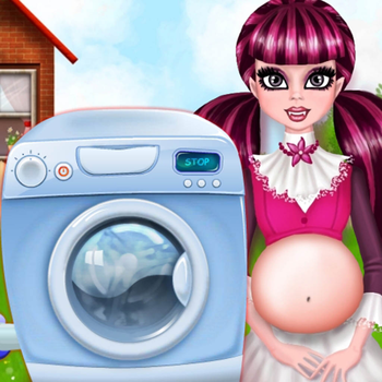 Pregnant Monster Wash Clothes LOGO-APP點子