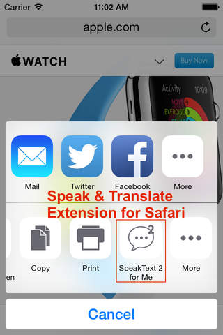SpeakText 2 FREE - Speak & Translate Web pages and Documents screenshot 2