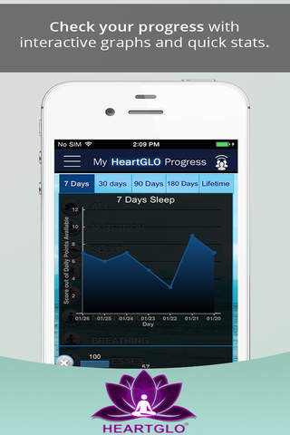 HeartGLO -- An Integrative Mind-Body Wellness Manager based on Neuroscience screenshot 3