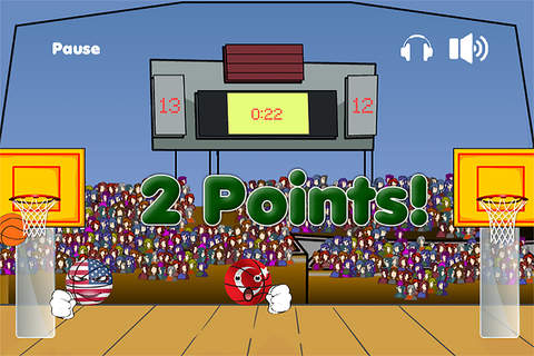 Little avatars Basketball Championship 1 vs 1 screenshot 2