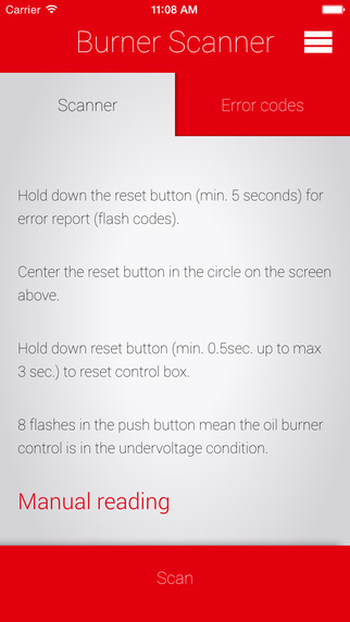 Burner Scanner