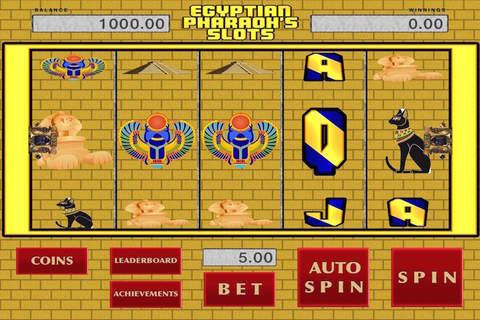"A+" Pyramid of Cleopatra's Empire Slots Casino : Cradle of Spirits Mummys Curse Bonus Game! screenshot 2
