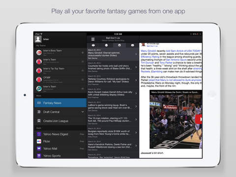Yahoo Fantasy Football, Basketball, Hockey, and Baseballのおすすめ画像2