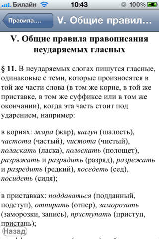 Правила русского языка Russian Language Rules screenshot 3