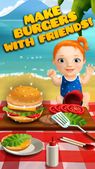 【免費遊戲App】Sweet Baby Girl Beach Picnic – Kids Grill Burger Party, Dress Up and Decoration Game-APP點子