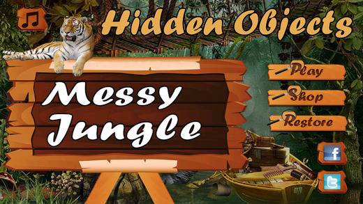 Hidden Objects Messy Jungle