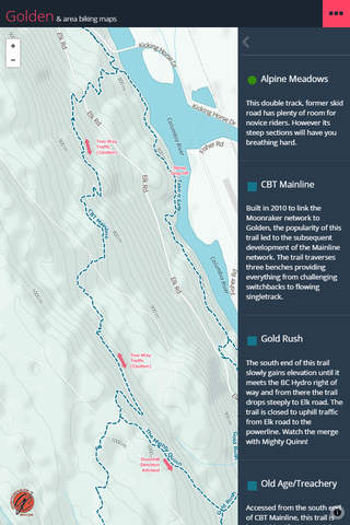 Golden BC Trail Map screenshot 4