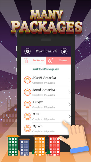 【免費遊戲App】Word Search City Around The World-APP點子