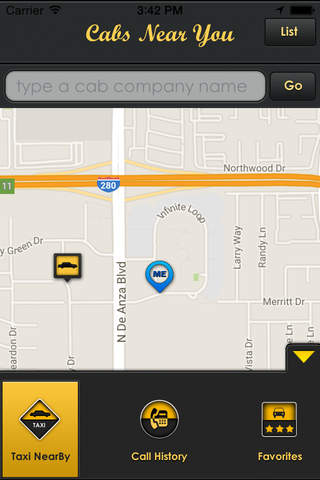 Cabs near you screenshot 2