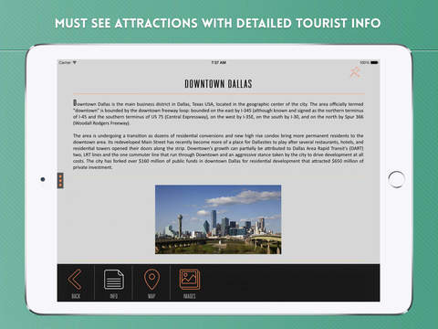 【免費旅遊App】Dallas Offline Tourist Travel Guide with City Street and Metro Map-APP點子