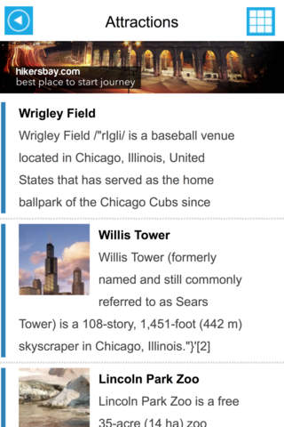 Chicago (USA United States) Offline GPS Map & Travel Guide Free screenshot 3