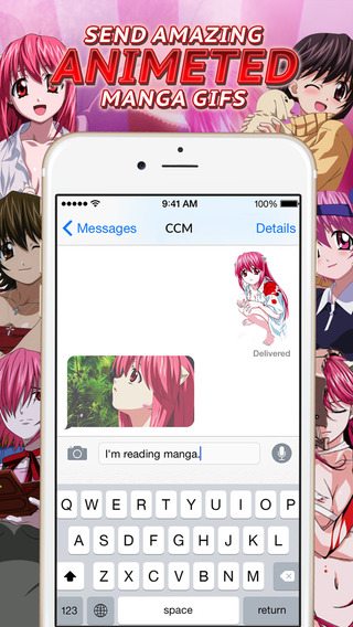 KeyCCMGifs – Manga Anime : Gifs Animated Stickers and Emoji Elfen Lied Edition