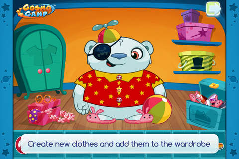 CosmoCamp: Migo and Pandy's Dress Up Game for preschoolers screenshot 3