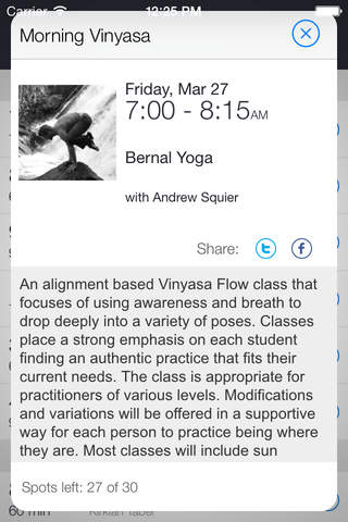 Bernal Yoga screenshot 2