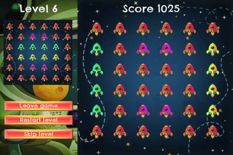 Solar Match - FREE - Slide Rows And Match Galactic Spaceships Puzzle Game screenshot 3