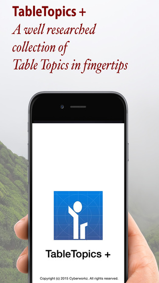 【免費生產應用App】Table Topics+-APP點子