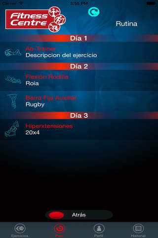 FitnesCentreCliente screenshot 3