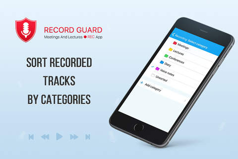 Record Guard GOLD - Meetings And Lectures Rec App screenshot 2