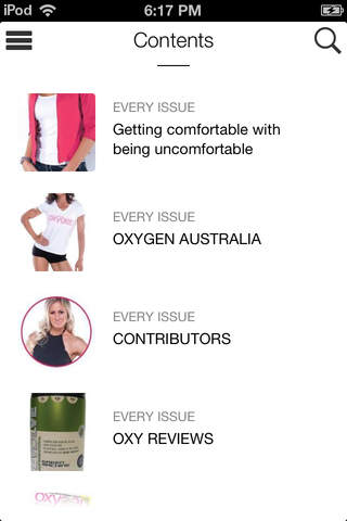 Oxygen Magazine Australia screenshot 2