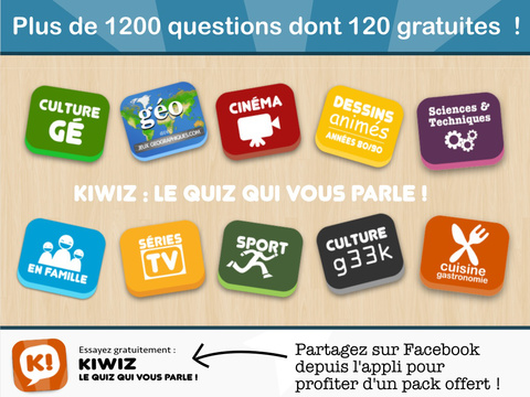 【免費遊戲App】Kiwiz : le quiz qui vous parle !-APP點子