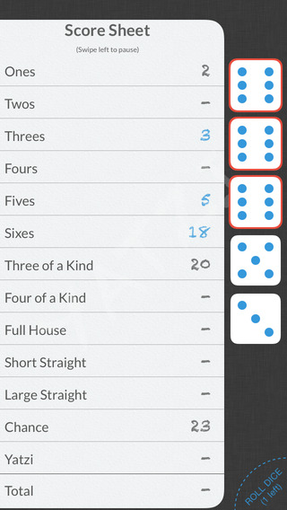 【免費遊戲App】Yatzi - a classic dice poker-APP點子
