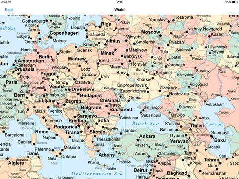 Mapas del mundo para iPad screenshot 4
