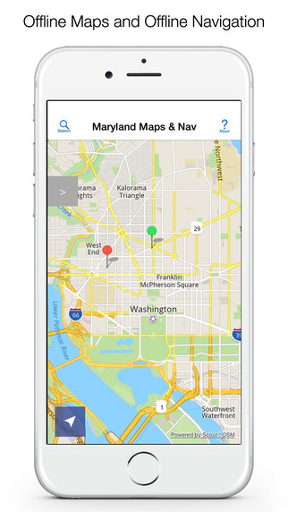Maryland Offline Maps and Offline Navigation