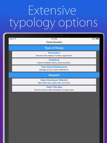 【免費教育App】Thesis Generator-APP點子