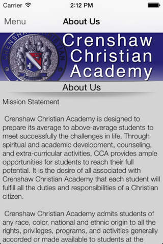 Crenshaw Christian Academy screenshot 3