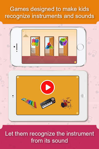 Toddlers musical tunes - an interactive musical toy with HD instrument sounds,games and rhymes screenshot 3